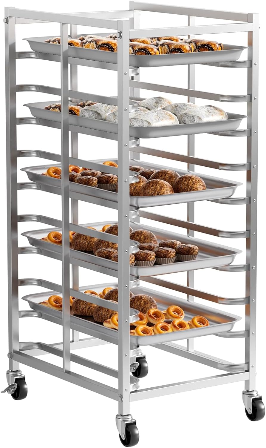 Kitchen Baking Cart - Chariot de rangement mobile en acier
