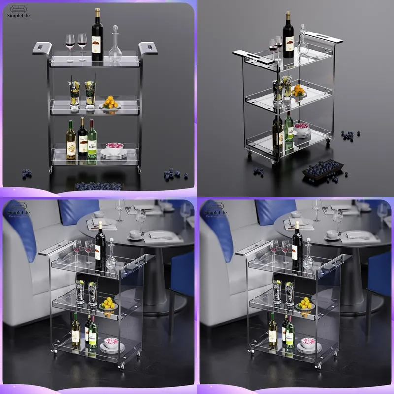 Kitchen Baking Cart - Chariot de cuisine moderne à 3