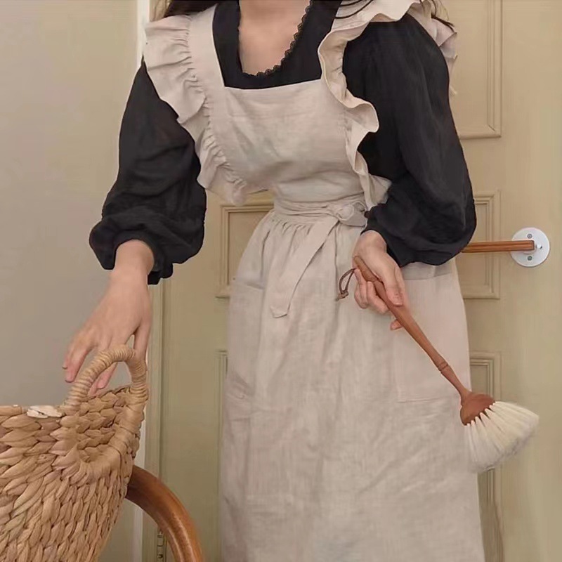 Tablier Vintage en coton et li - Kitchen With Baking Area avis et prix