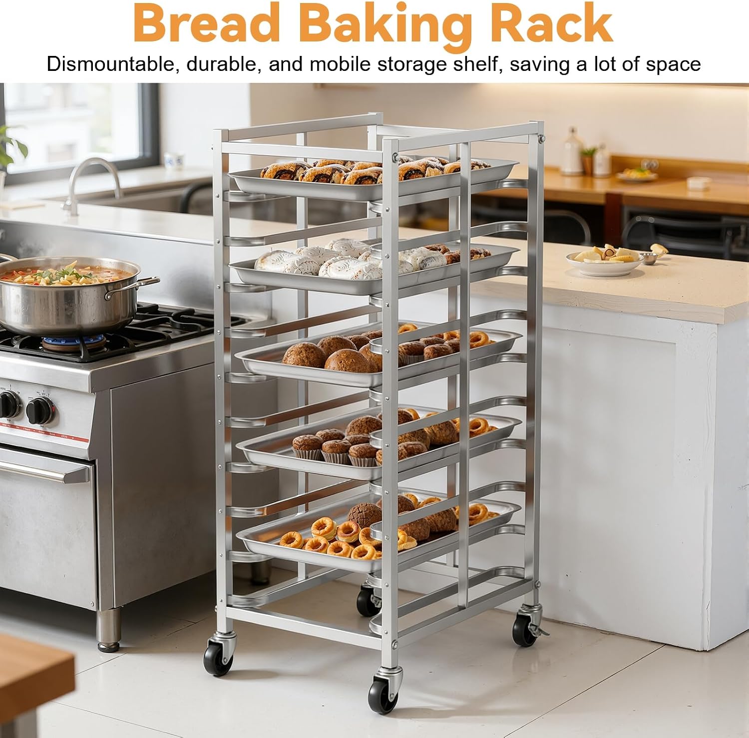 Chariot de rangement mobile en - Kitchen Baking Cart avis et prix